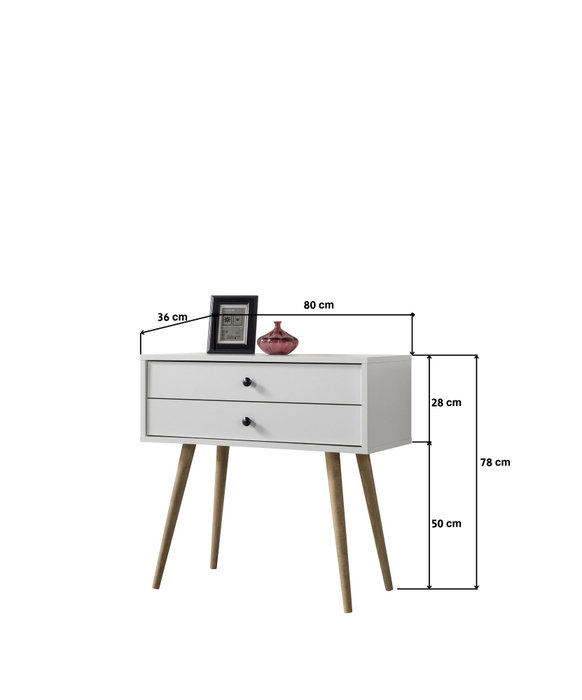 Hanah Home Vita 5201 Cómoda Blanca